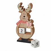 WOODEN REINDEER COUNT DOWN TO CHRISTMAS