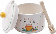'Bee Happy' Honey Pot & Drizzler