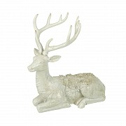 Kneeling White Deer