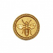 Gold Bee Round Drawer Knob